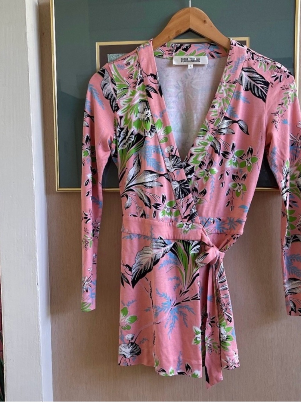 Diane Von Furstenberg Pink Floral romper